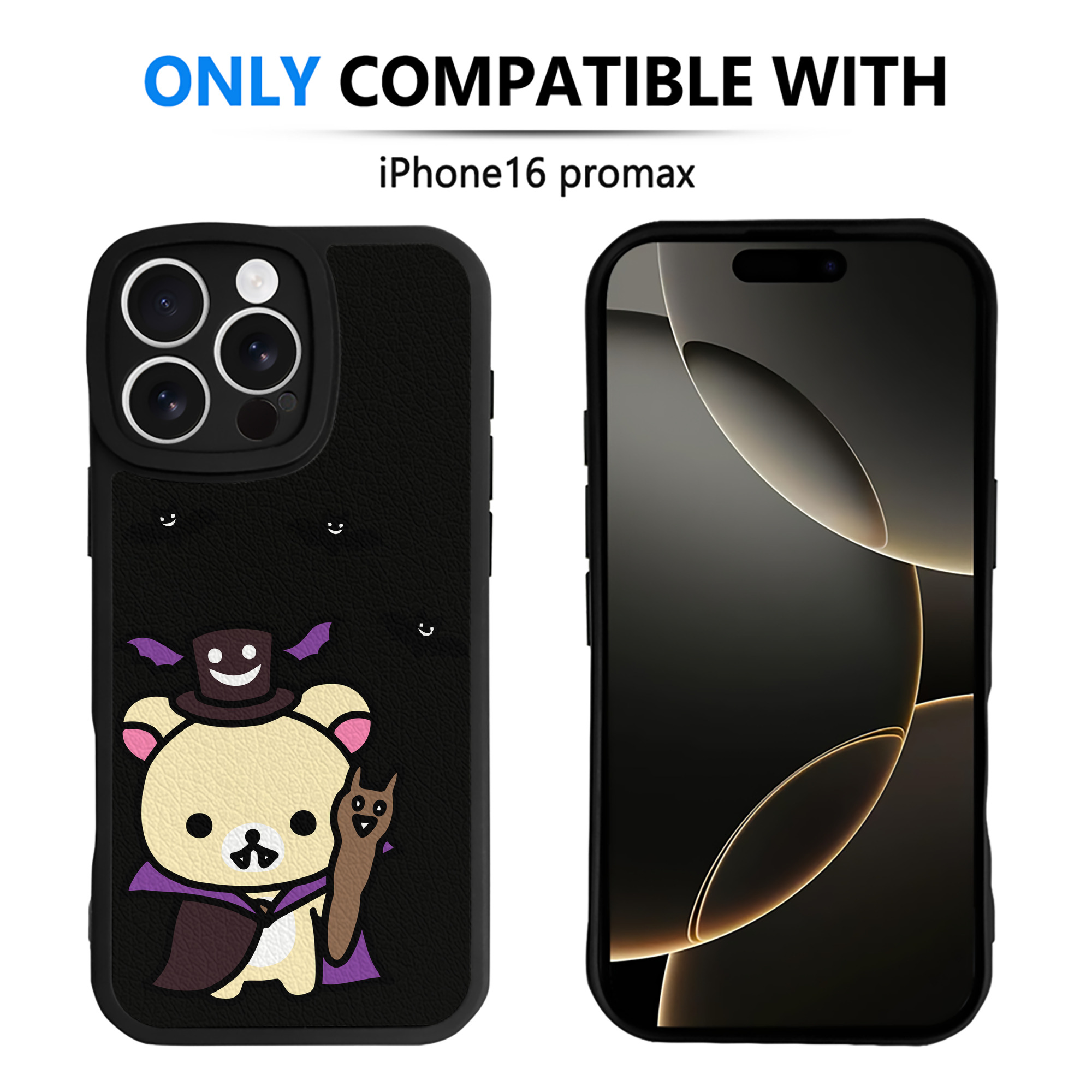 （画像用） リラックマ リラックマ キイロイトリ Rilakkuma Korilakkuma Kiiroitori 【iPhone 16シリーズ対応】シリコンスマホケース（レザー調） 材質：シリコン
